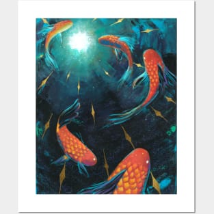 Koi Fish Posters and Art